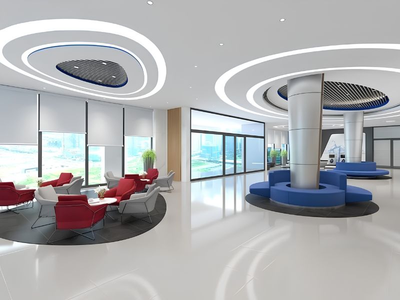 Khu chờ ứng viên văn phòng gọn gàng thoải mái