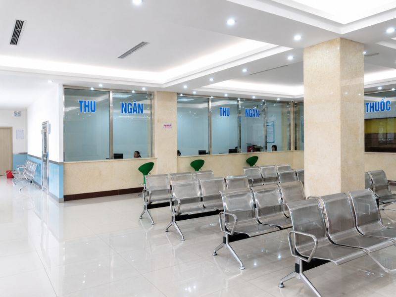 Phân cụm ghế chờ theo từng khu chức năng