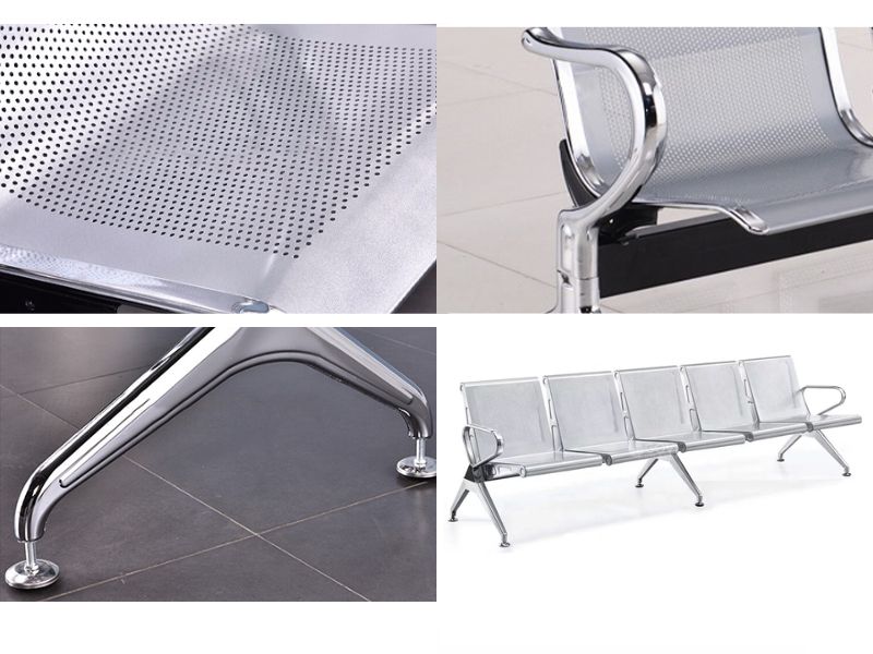 Ưu điểm ghế băng chờ inox bền đẹp dễ vệ sinh
